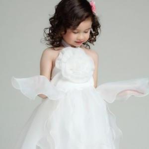 White Dress-chiffon White Flower Dress For Little..