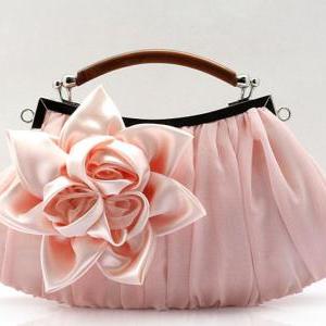 Soft Pink Bridal Clutch-elegant, Eye Catching..