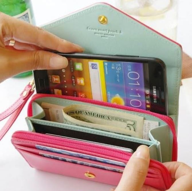 Multifunctional Women Wallets Coin Purse For I-phone Galaxy.case I Phone