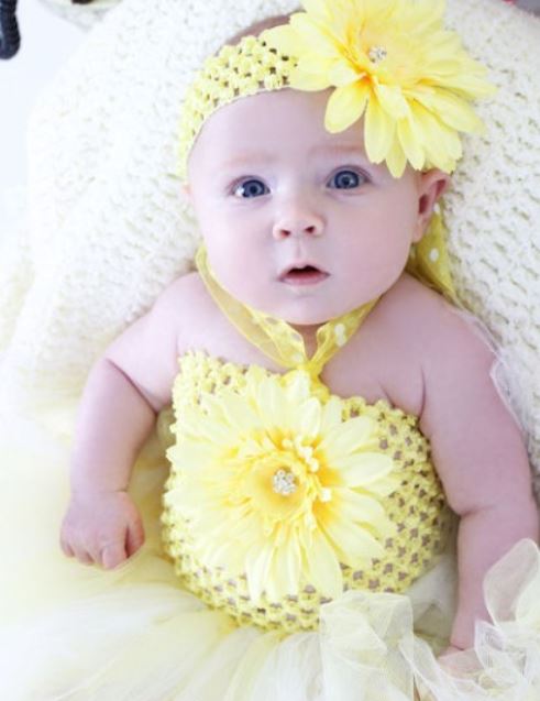 yellow tutu dress for baby