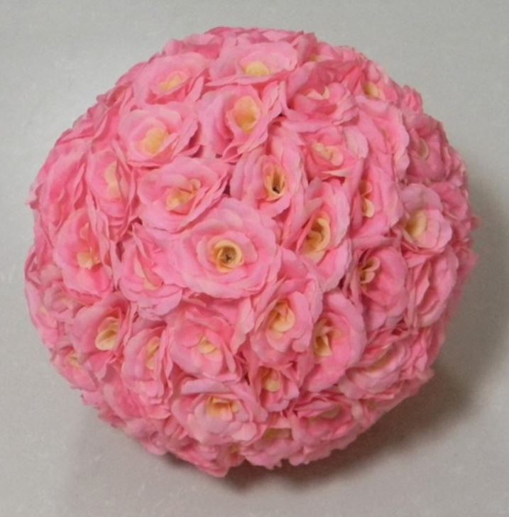 6 Rose Balls Wedding Flower Pink Balls Romantic Roses Floral Decoration