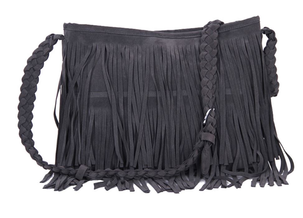 Gray Color Bag American Indian Style Cross Bags With Tassels Casual ...